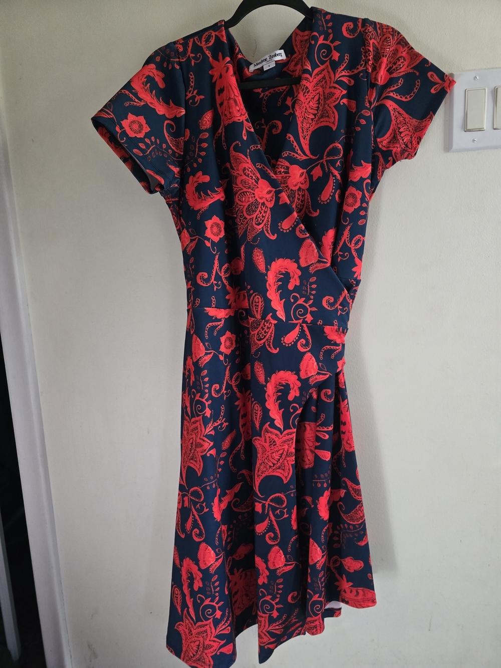 Maxime Zeaberg Designer Wrap Dress